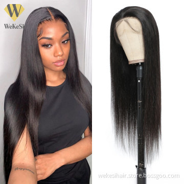 Silky Straight Body Wave Full Cuticle Aligned Unprocessed Indian 13*4 Lace Frontal Human Hair Wigs